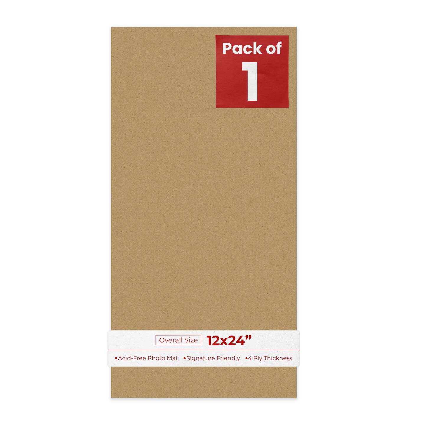 Rattan Beige 12x24 Uncut Mat Board - Blank Sheets, No Opening