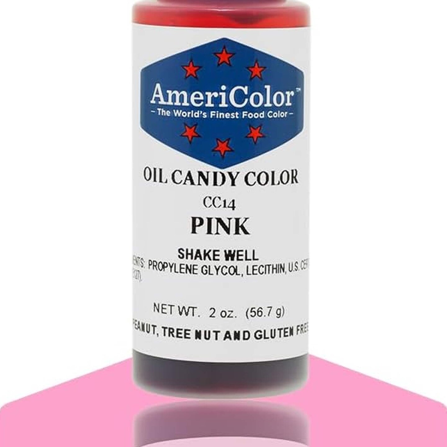 Pink Oil Candy Color AmeriColor 2 Ounces