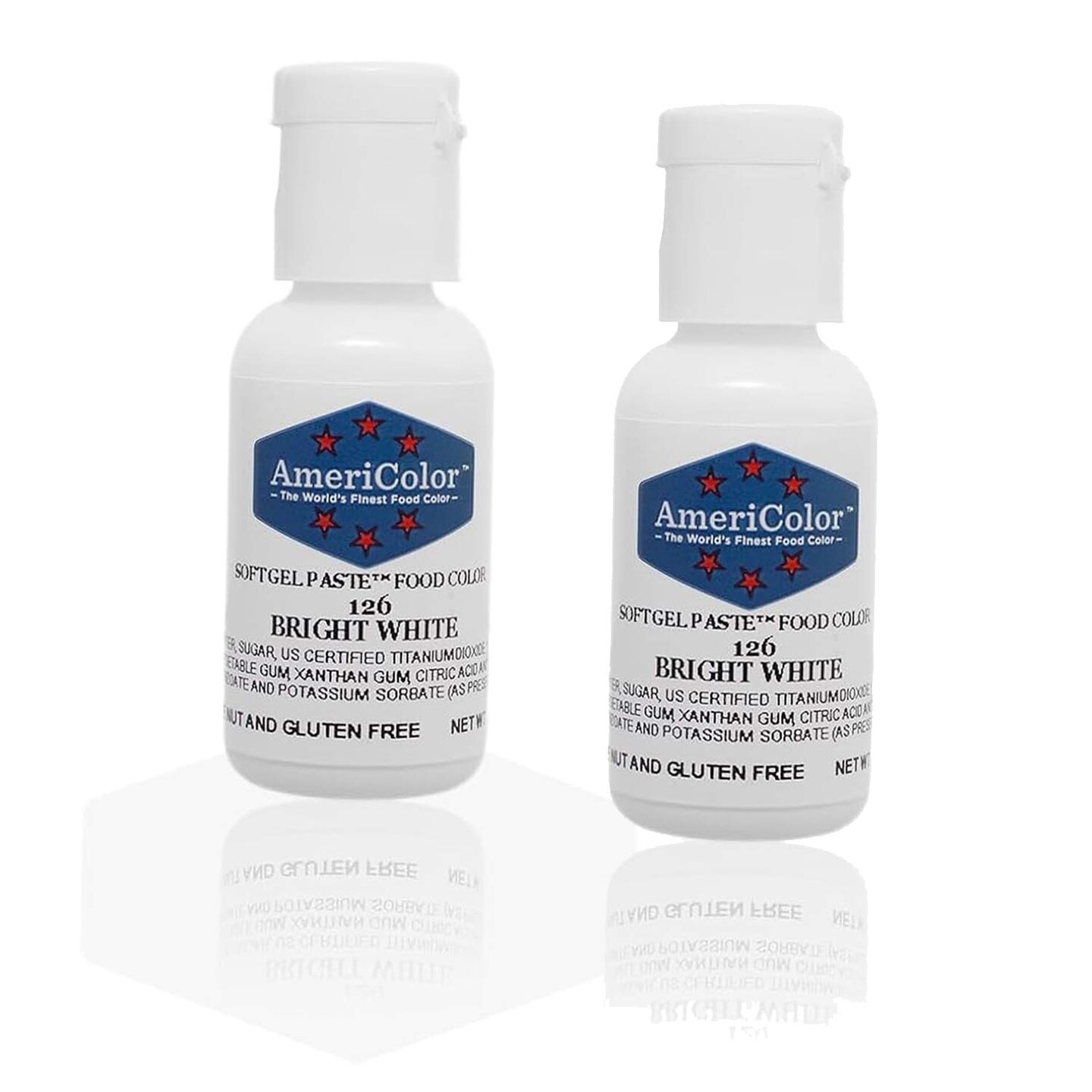 Bright White Soft Gel Paste Food Color