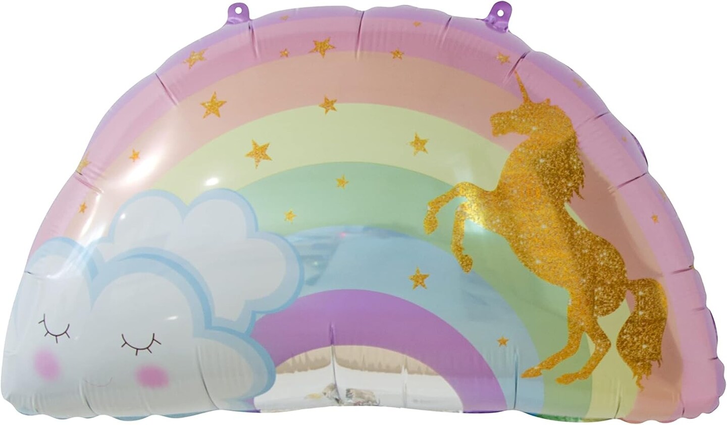 Unicorn Balloons Unicorn Birthday Party Decorations for Girls with Heart Star Rainbow Balloons Wedding Baby Shower Unicorn Party Supplies (Number 5)