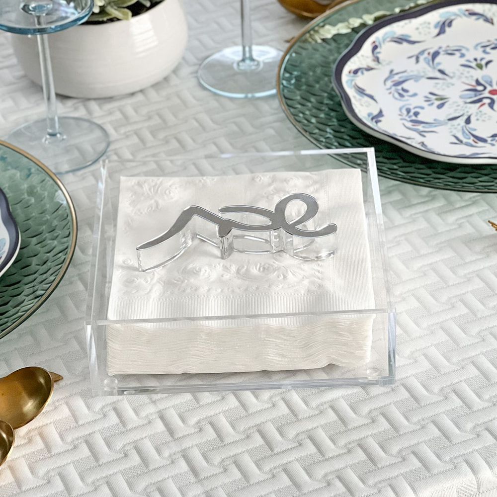 Napkin Holder With Shabbos Weight