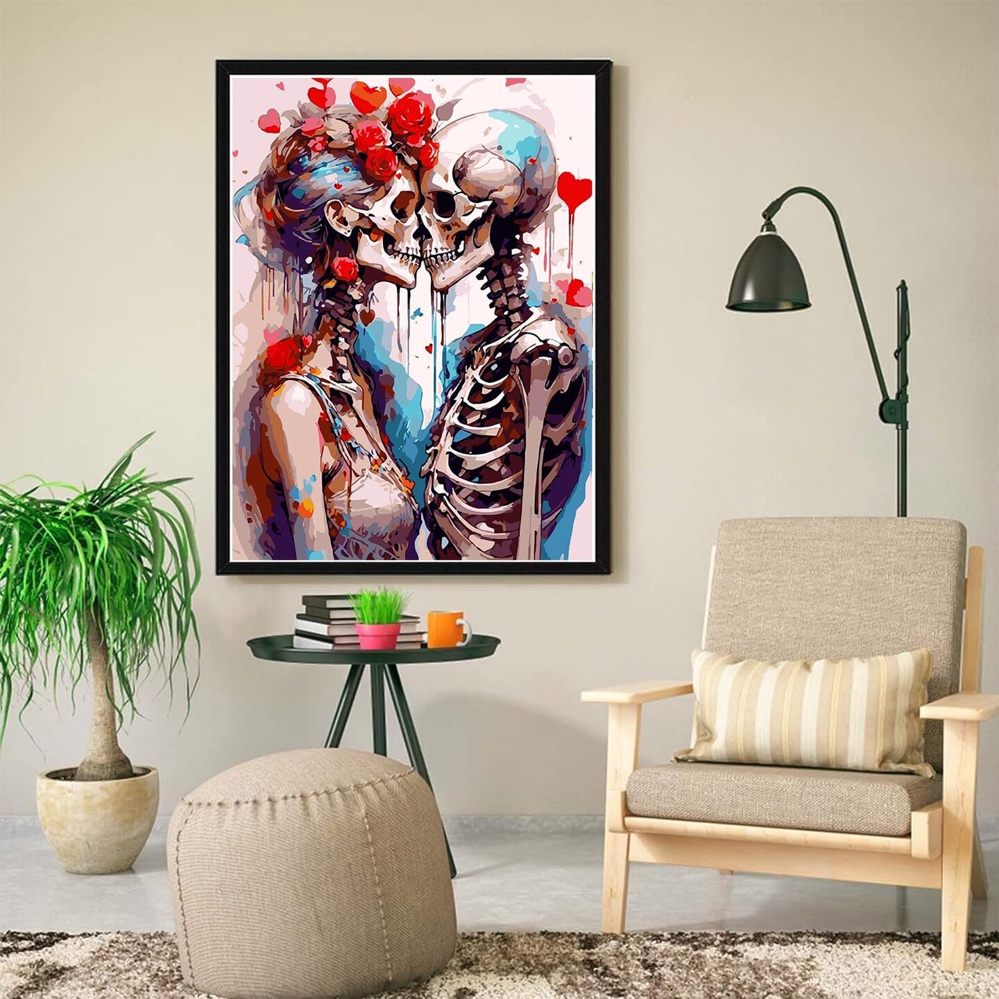 Sugar Skull Paint by Numbers Kit - 16x20in (MT3284)