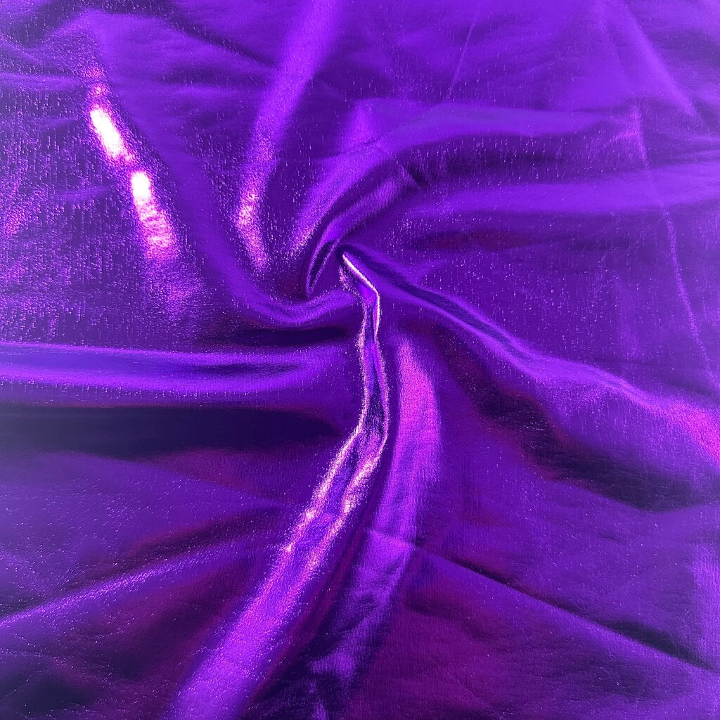 1 Yard Stretch Foil Polyester Spandex Fabric for Dancewear Cosplay Costumes Apparel 58/60" Width