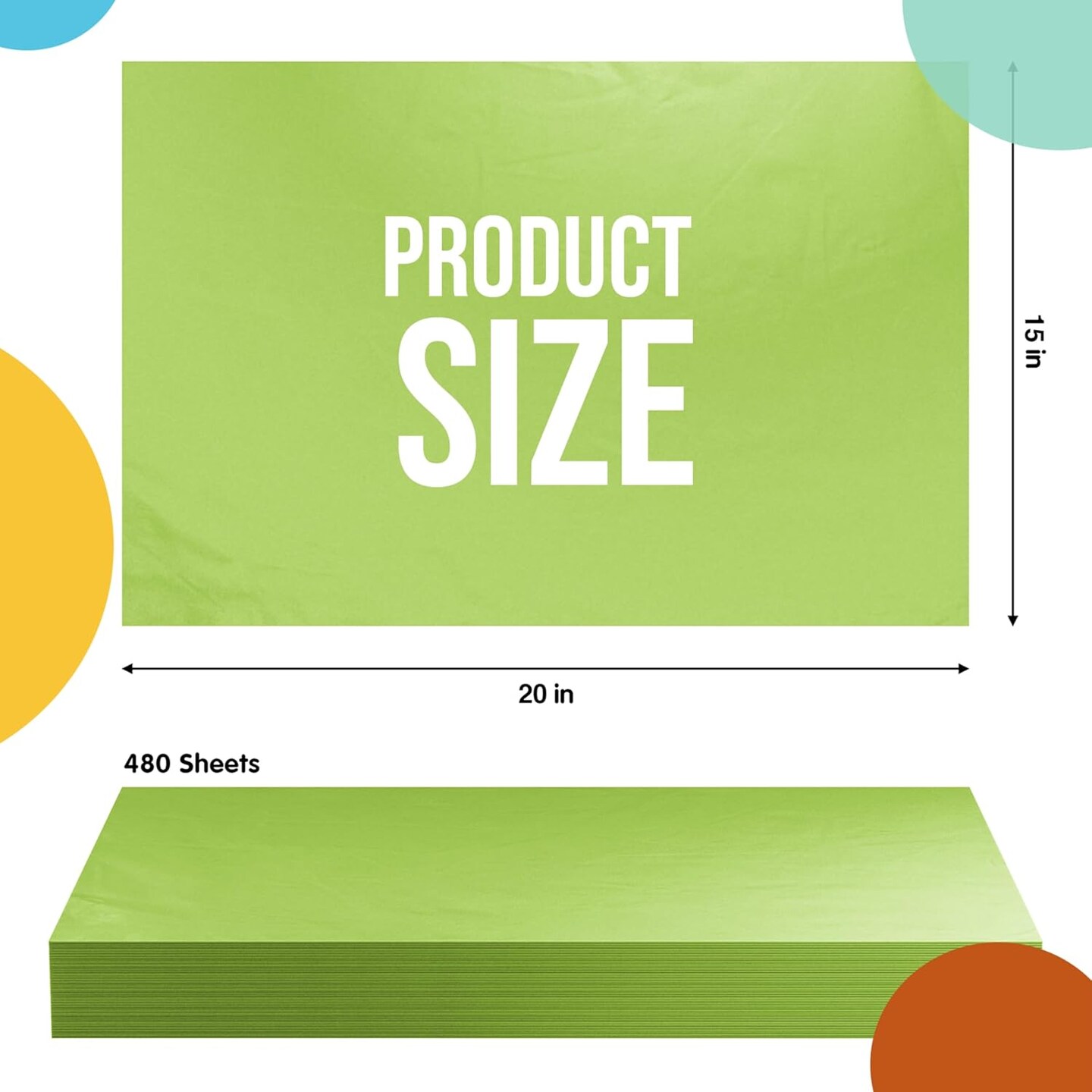 Tissue Paper for Gift Bags - 15" x 20" Bulk Tissue Paper Dark Blue 480 Sheets - 10lb Newsprint for Packing, Birthday Gift Box Filler, Packing Supplies for Moving Supplies