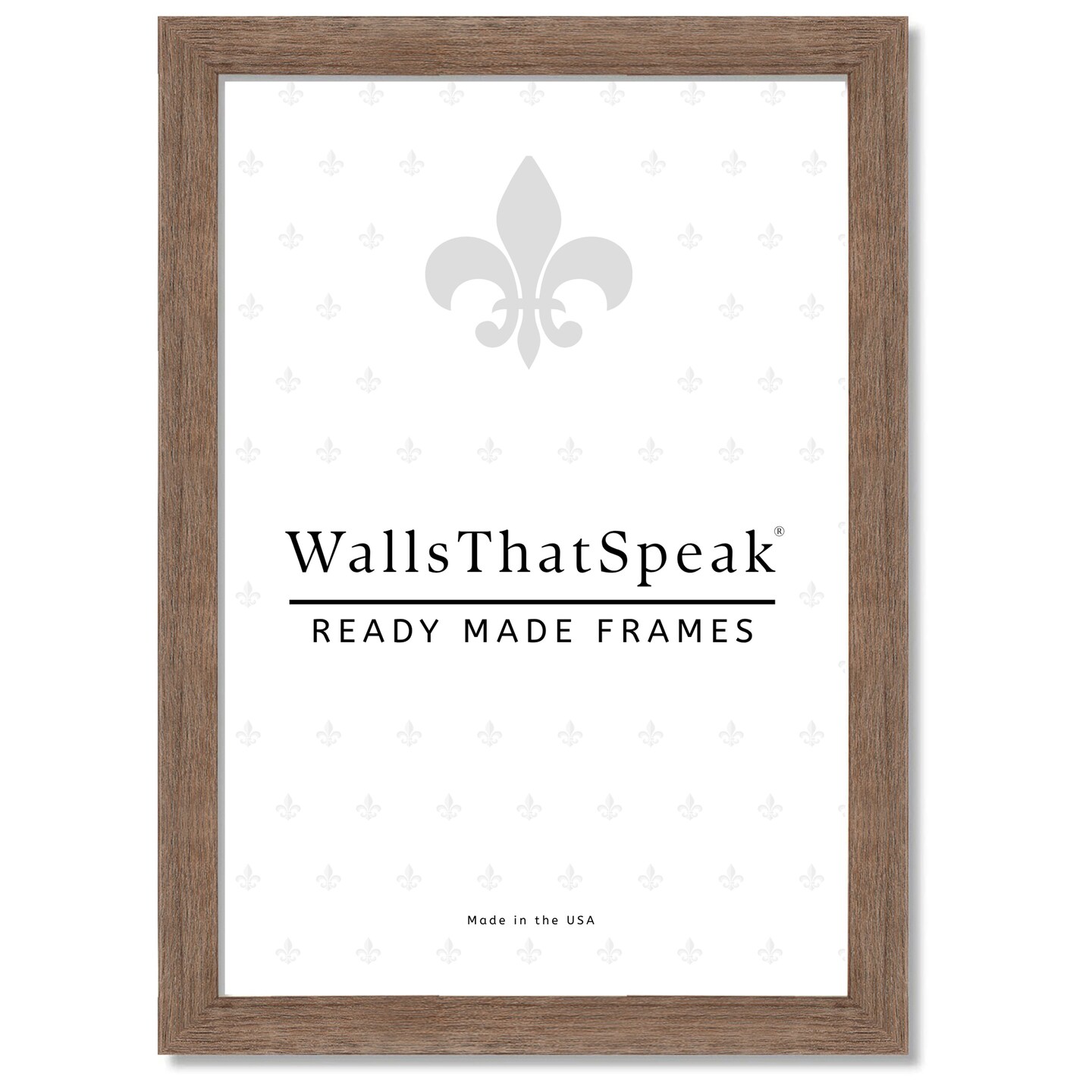 12x20 Picture Frame Bauhaus 125, 1.25&#x22; MDF Wood Composite Moulding, Faux Woodgrain Wall Display Frame for Art, Posters, or Photos by wallsthatspeak