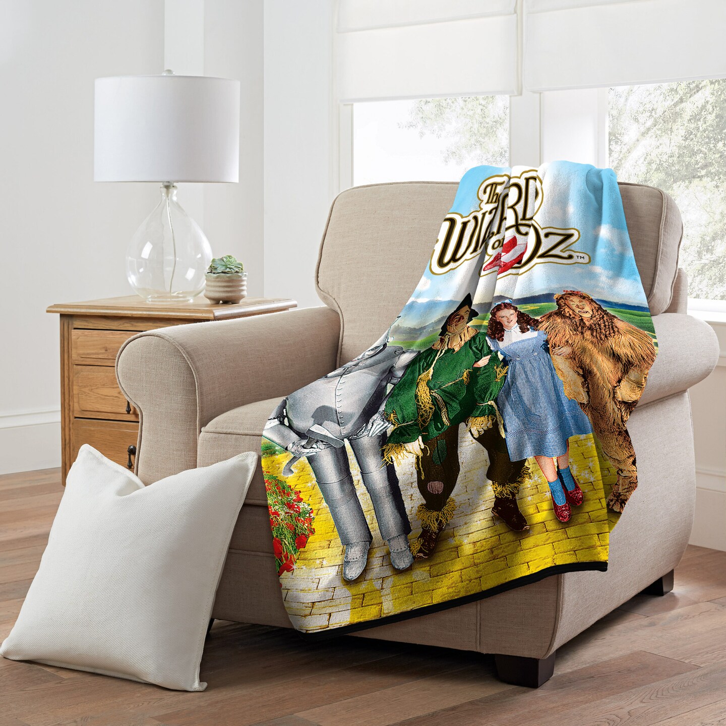 Warner Bros. Wizard of Oz We’re Home Micro Raschel Throw Blanket 46×60 Inches
