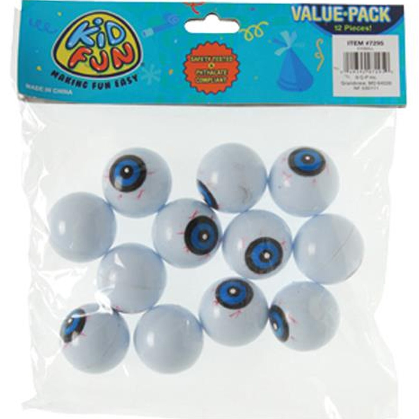 Plastic Eyeballs Include 12 Units