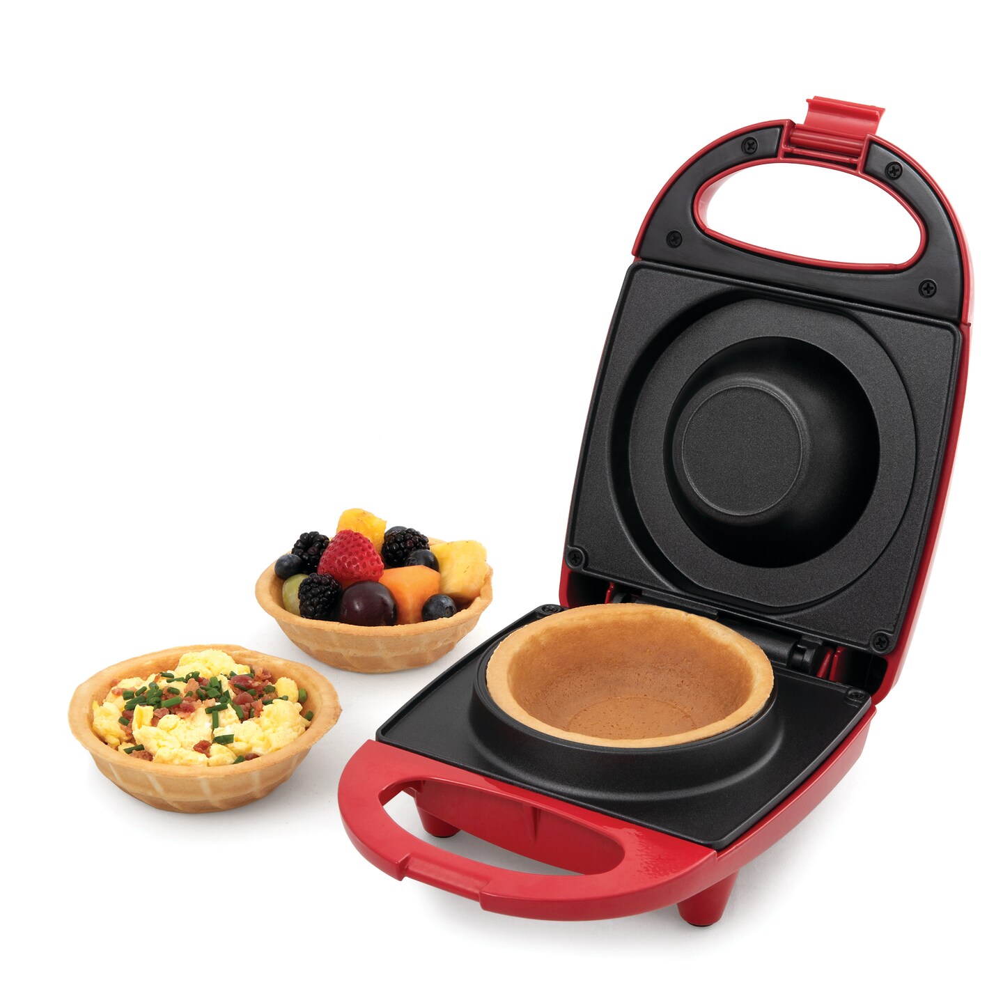 Salton Waffle Bowl Maker Red
