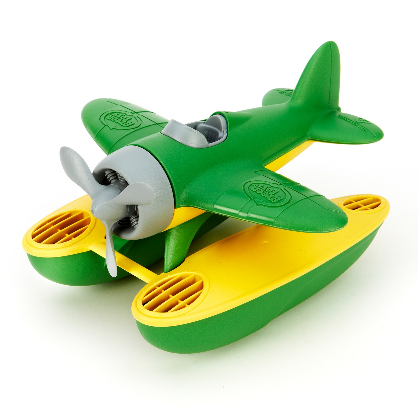 Green Toys: Seaplane - Green - Floating Water &#x26; Bathtime Toy, Indoor &#x26; Outdoor, Spinning Propeller, Recycled Plastic, Kids &#x26; Toddler, Ages 1+