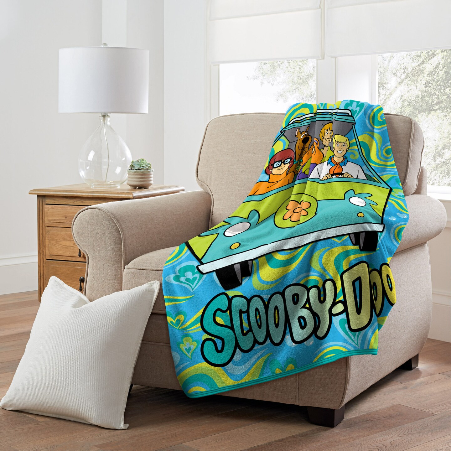 Warner Bros. Scooby-Doo Groovy Baby Micro Raschel Throw Blanket 46×60 Inches