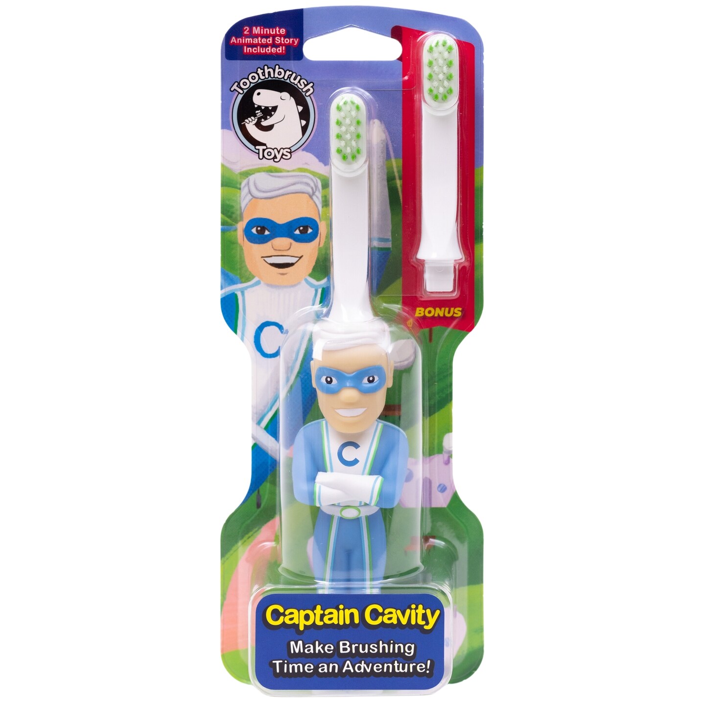 Captain Cavity Superhero Figure Toothbrush