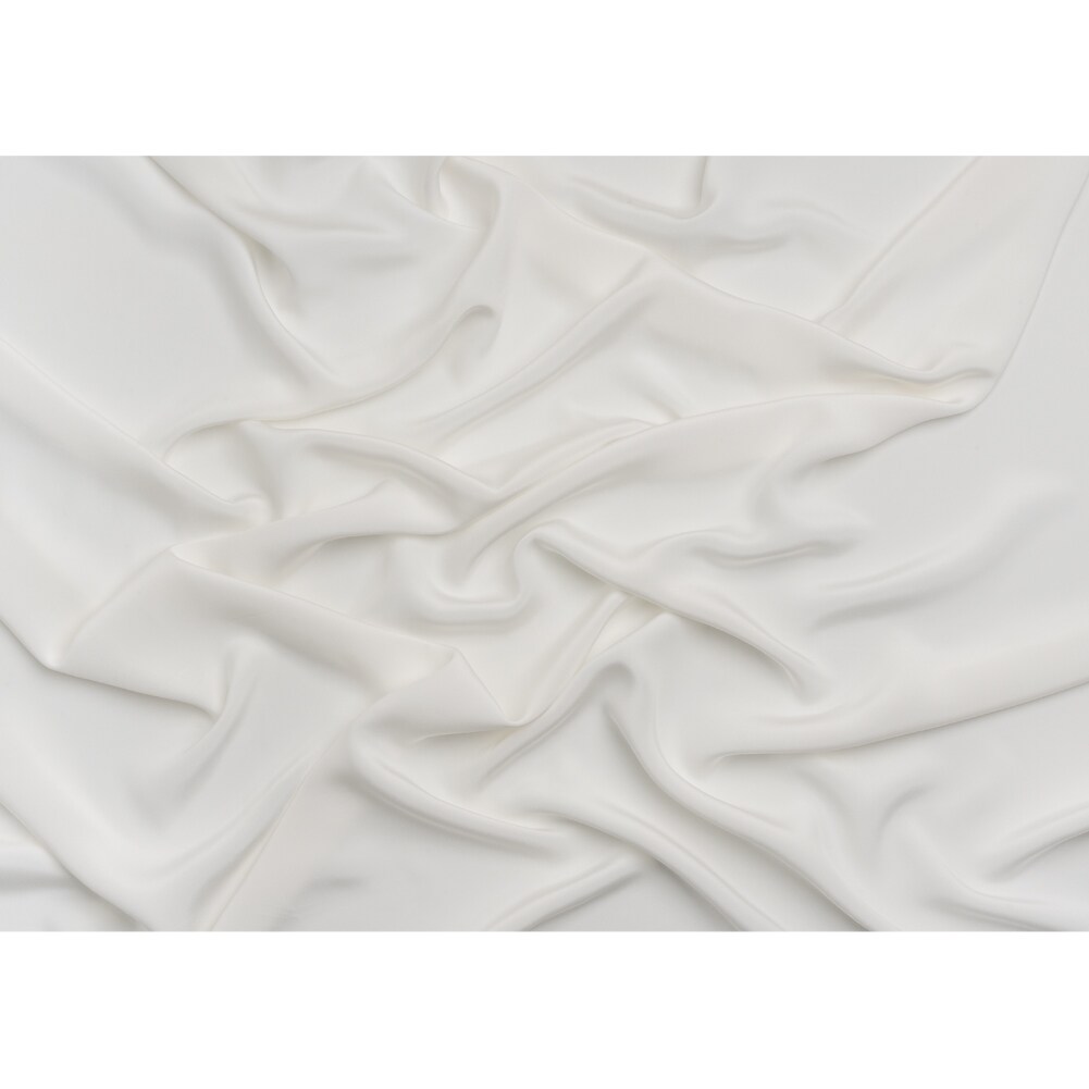 1 Yard Elegant White Silk 4 Ply Crepe Fabric for Bridal Wear , 44 Inches Width