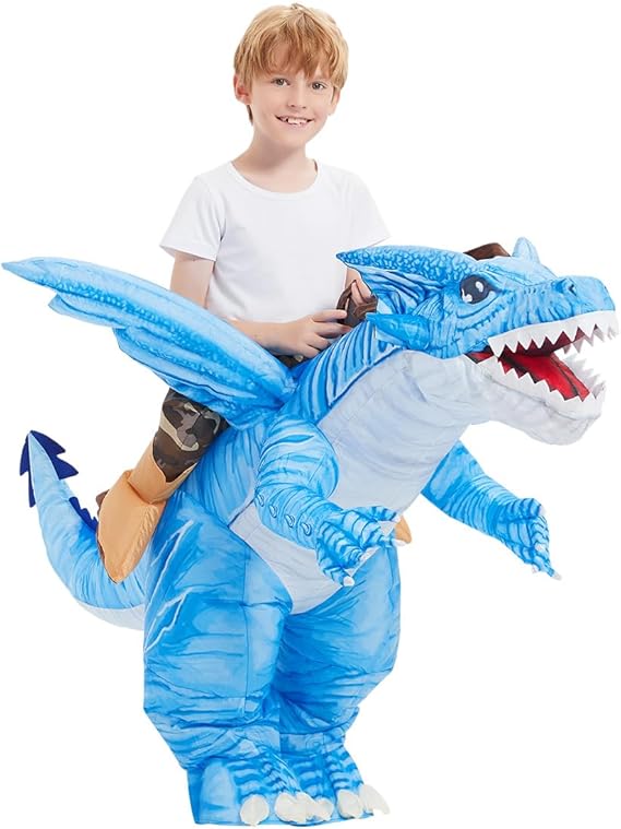 GOOSH Inflatable Dinosaur Halloween Party Cosplay Costumes for Kids and Adults