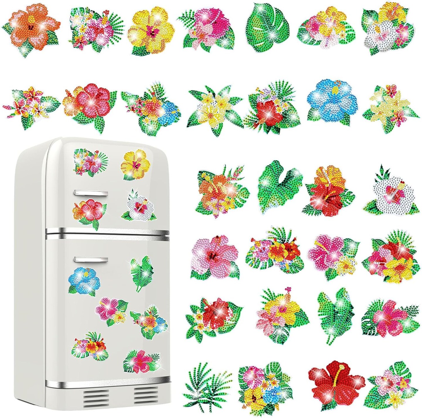 30 Pcs Diamond Painting Magnets Spring Diamond Art Magnet Kits
