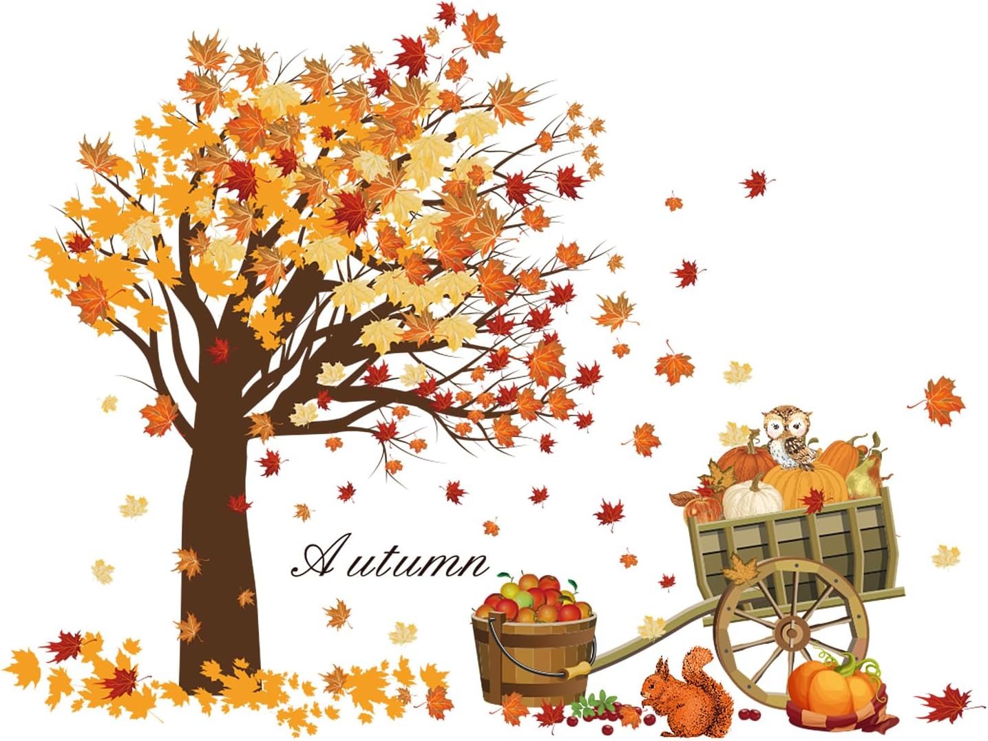 Fall Thanksgiving Wall Decals