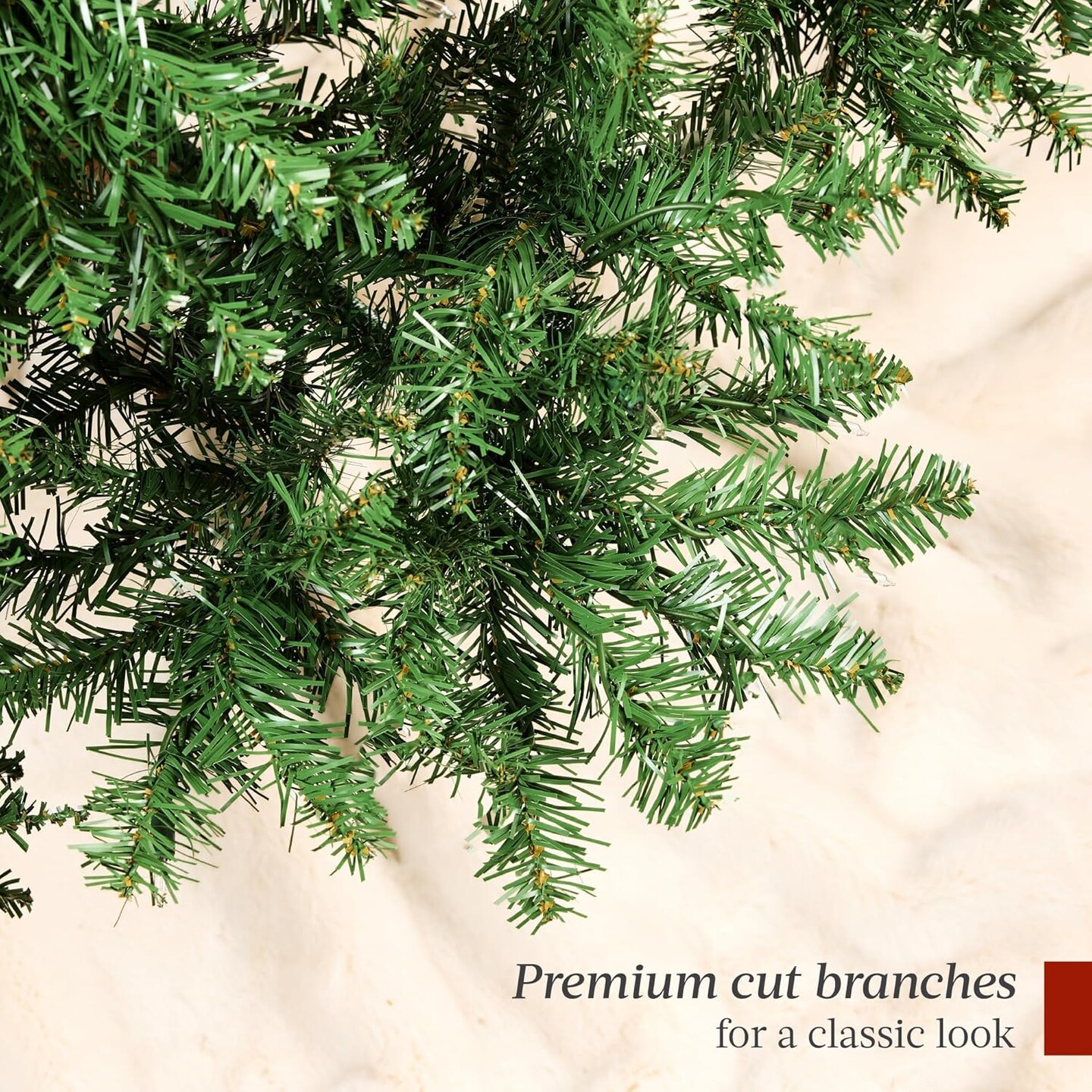 Douglas Fir Christmas Tree Unlit Artificial Full Tree with Realistic Greenery and Metal Stand
