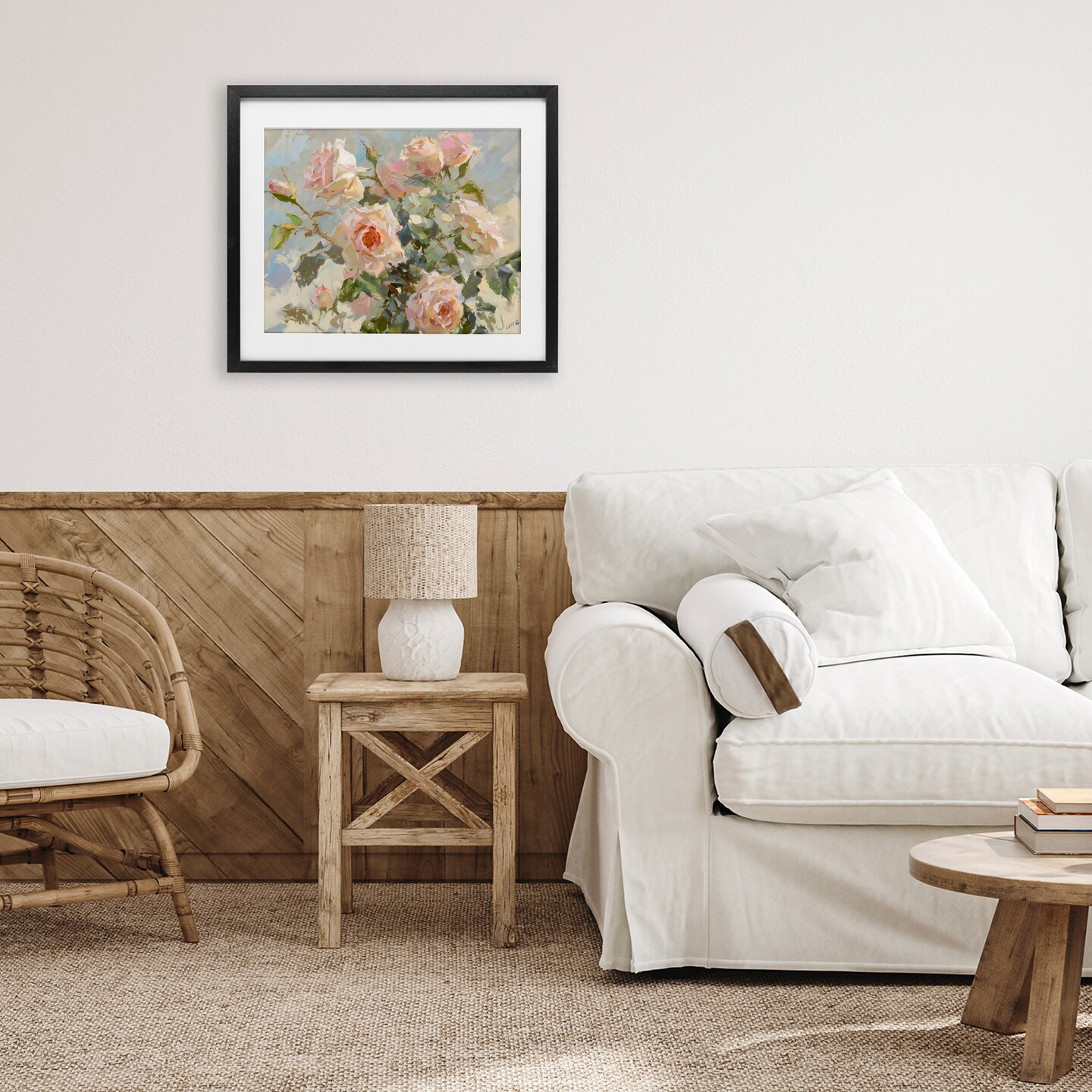 Stupell Industries Beautiful Pink Roses Bundle Black Framed Print Under Glass, design by Creative Studio