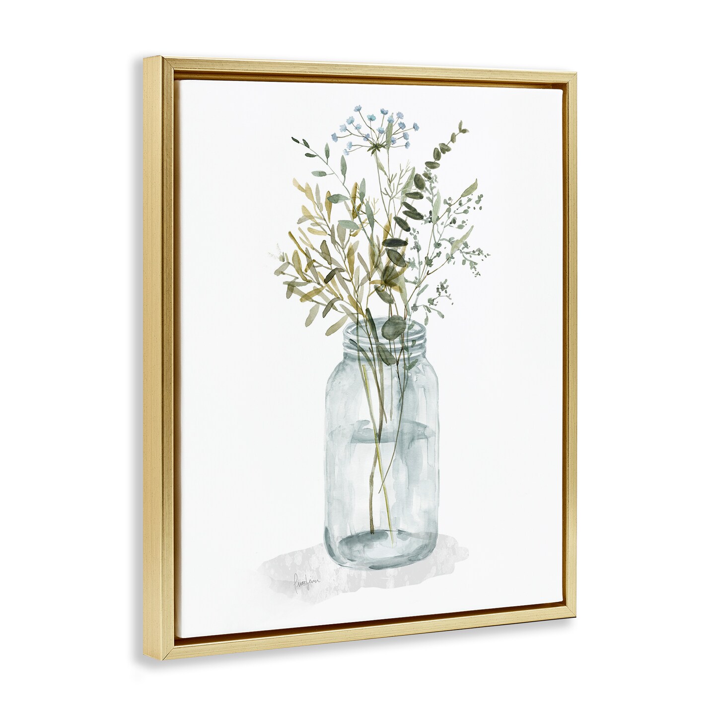 Stupell Industries Wild Country Herb Jar Floating Frame By Livi Finn