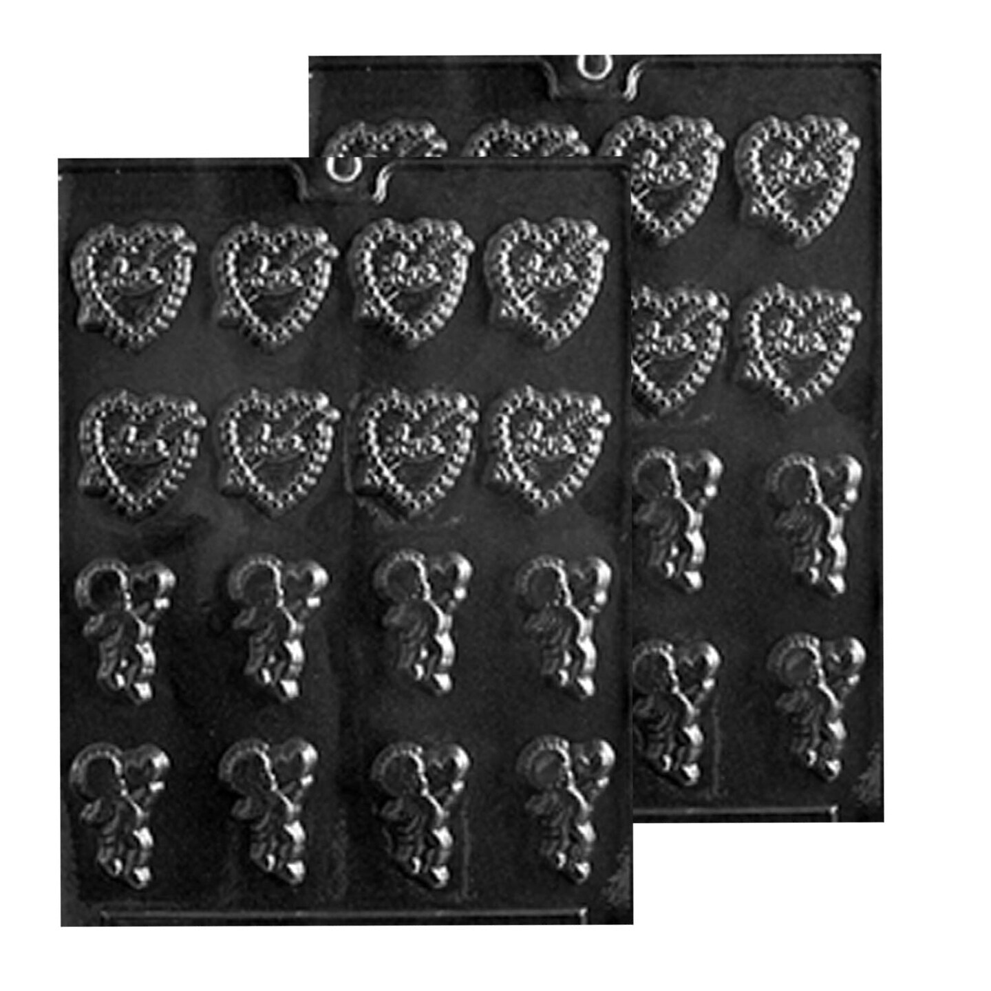 Bite Size Hearts &#x26; Cupids Chocolate Mold