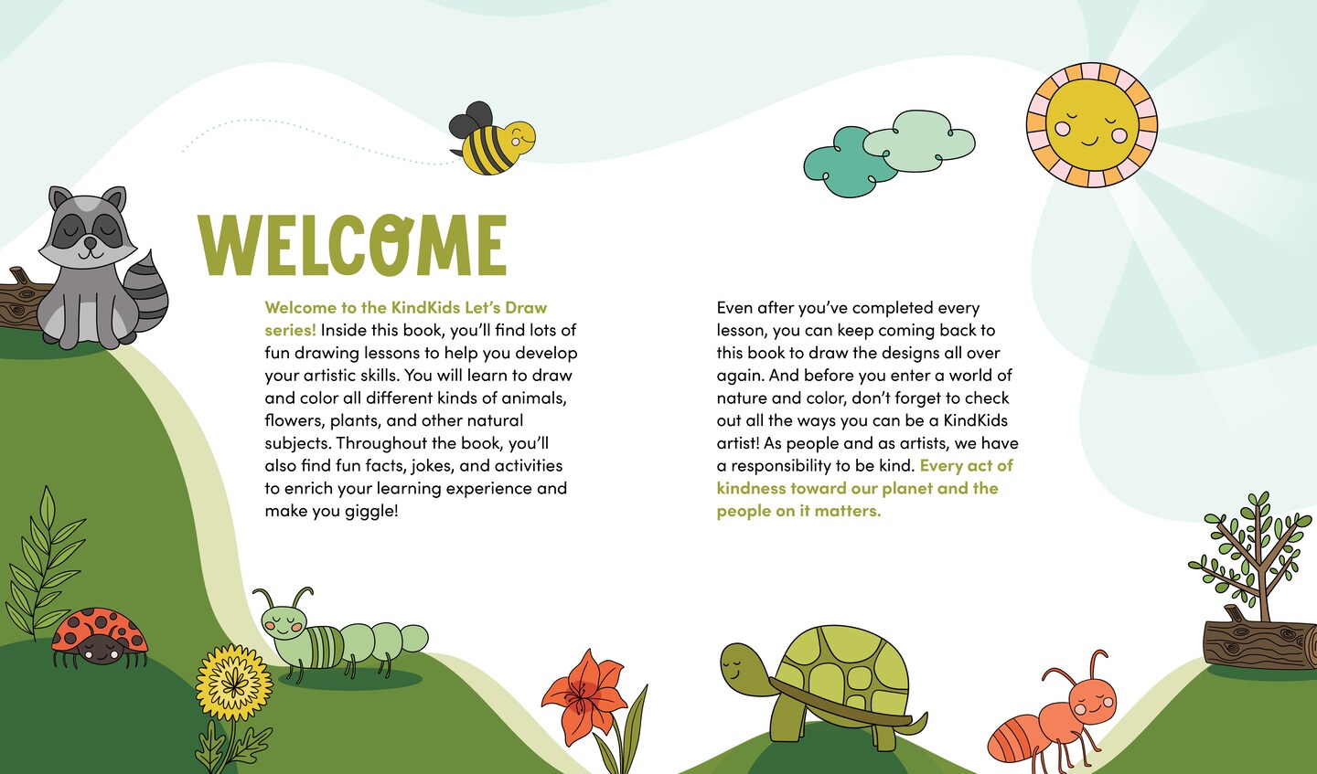 KindKids Let's Draw Nature: 100 Sweet and Simple Drawing Lessons for Creative Kids