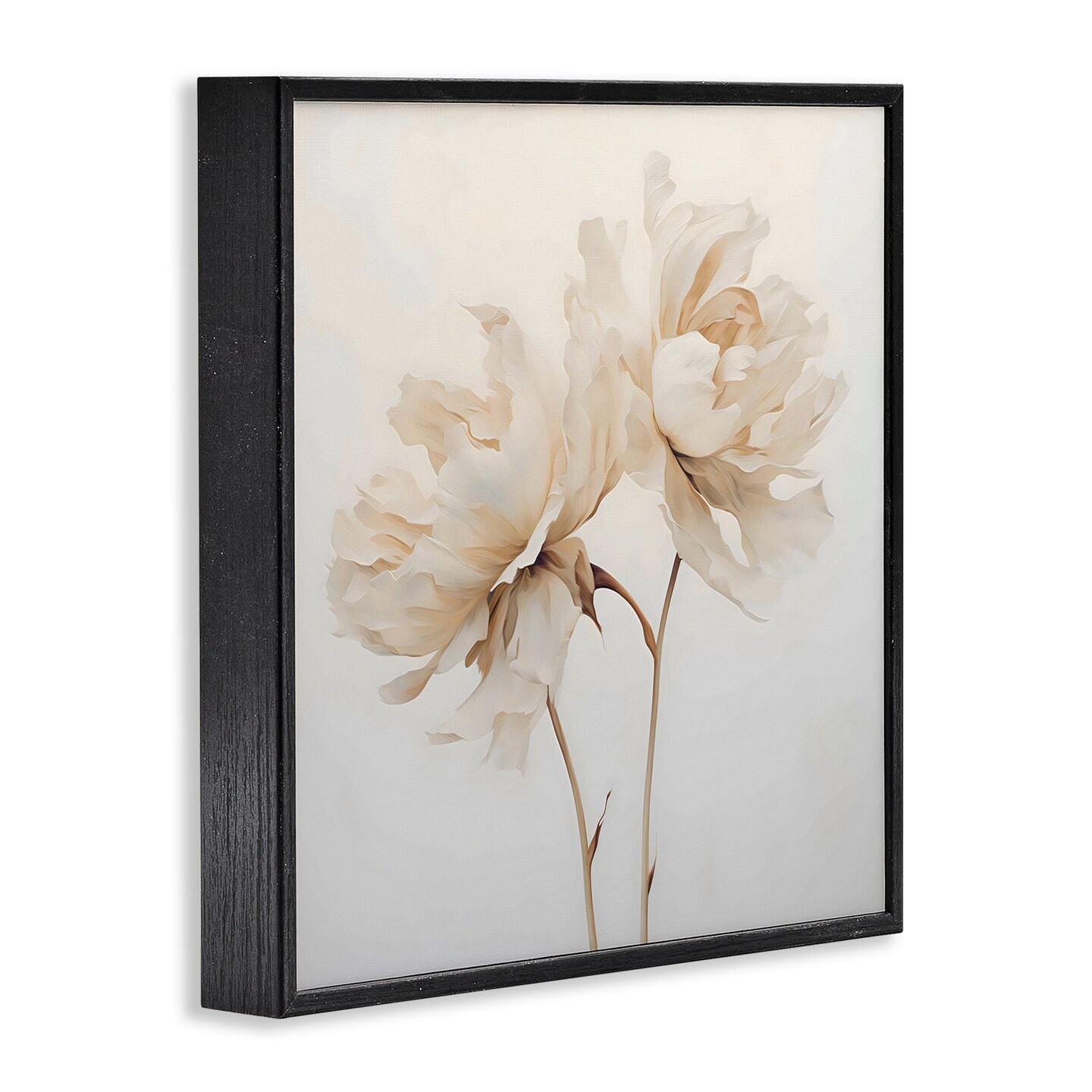 Stupell Industries Soft Blooming White Peonies Framed Giclee, design by Creative Studio