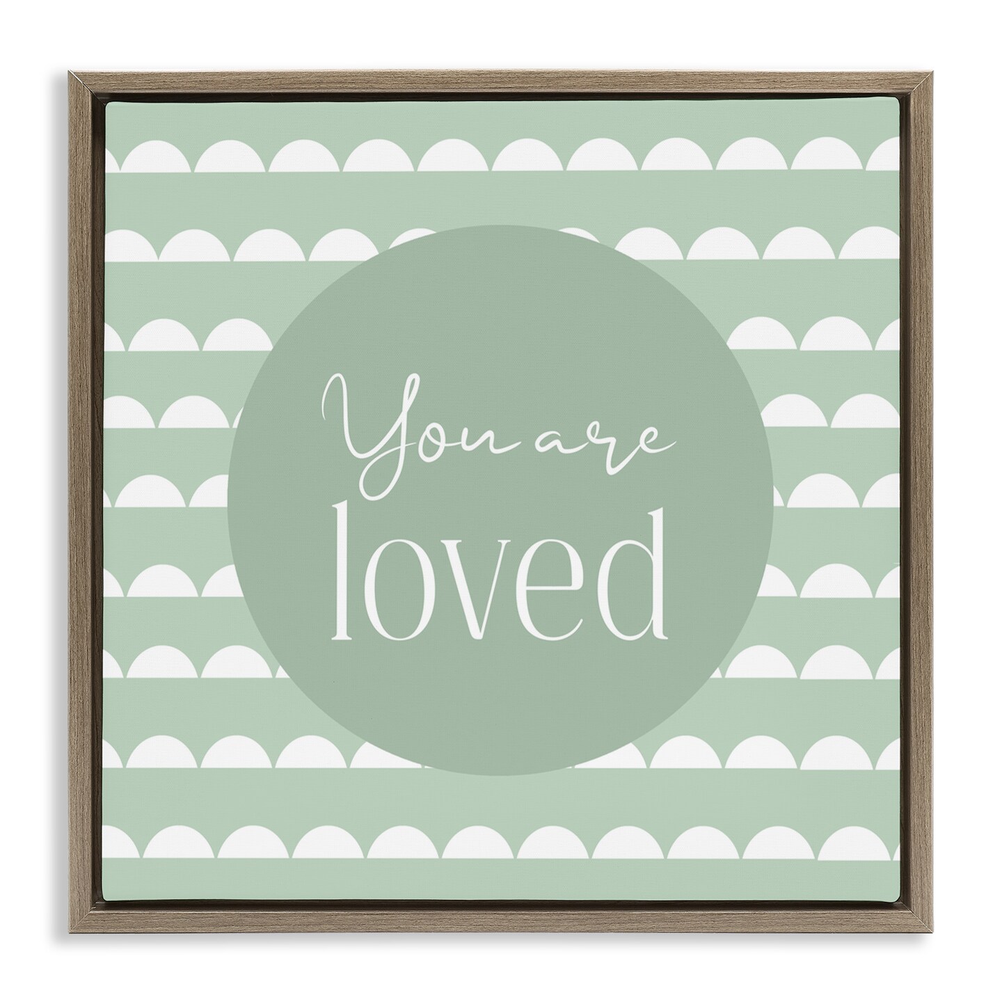 Stupell Industries You Are Loved Affirmation Floating Frame, design by ...