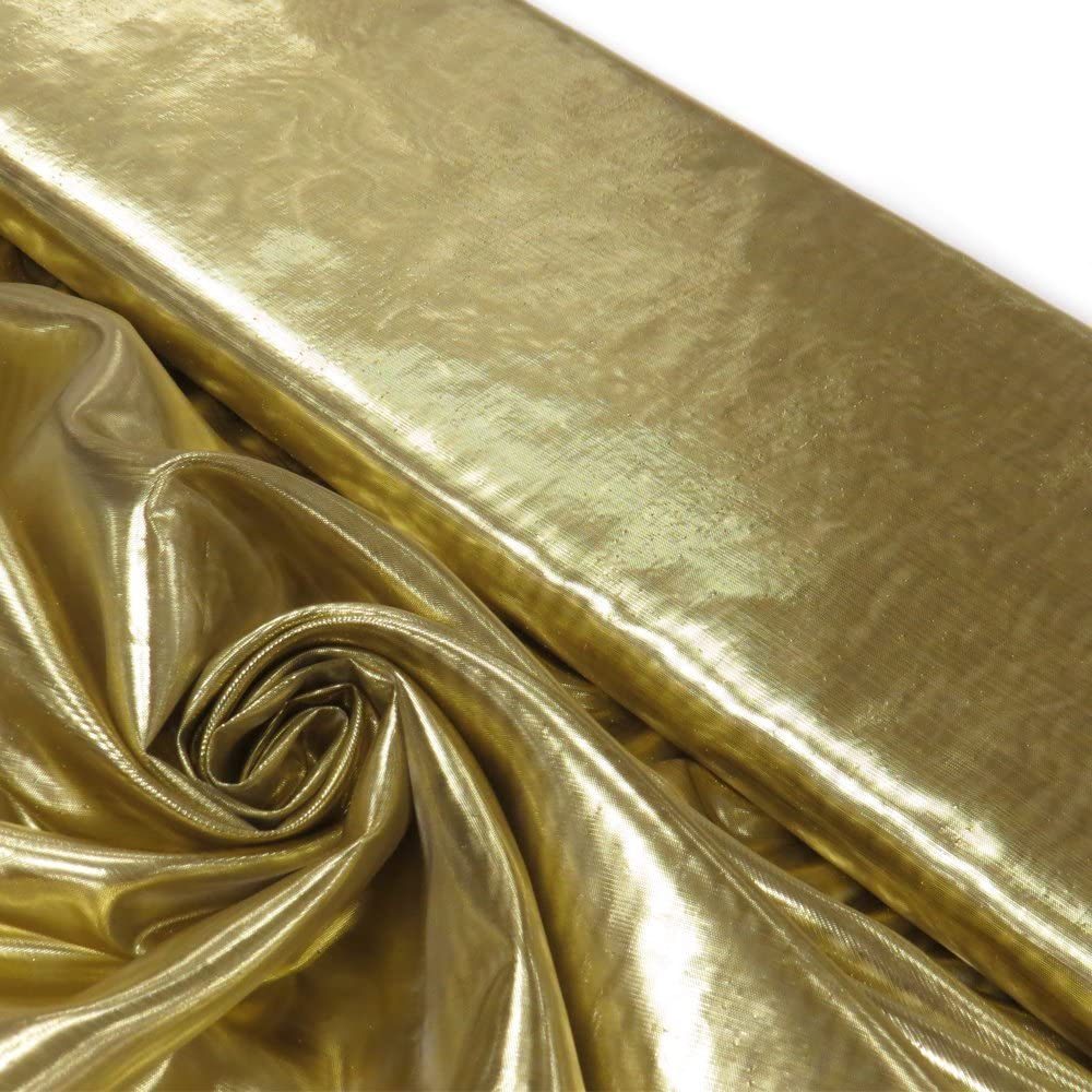 1 Yard Metallic Tissue Lame Fabric 85 Percent Nylon 15 Percent Metallic Material 60 Inch Width