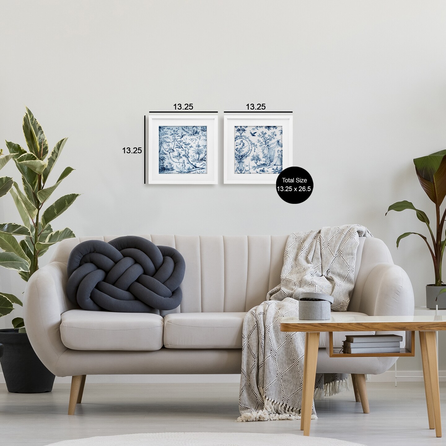 Stupell Industries Intricate Toile Scenery 2pc Framed Print Under Glass Set, design by Vintage Hustle