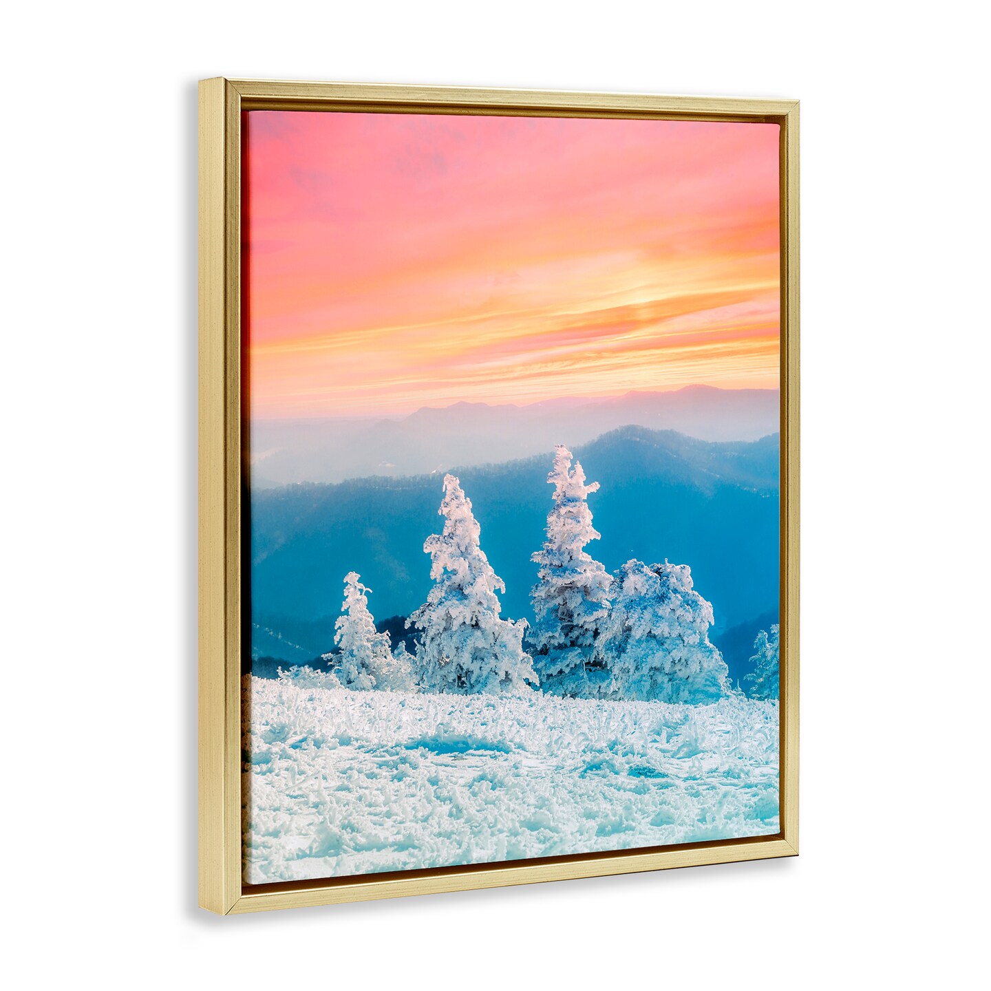 Stupell Industries Fire And Ice Sunset Floating Frame, design by Jared Kreiss