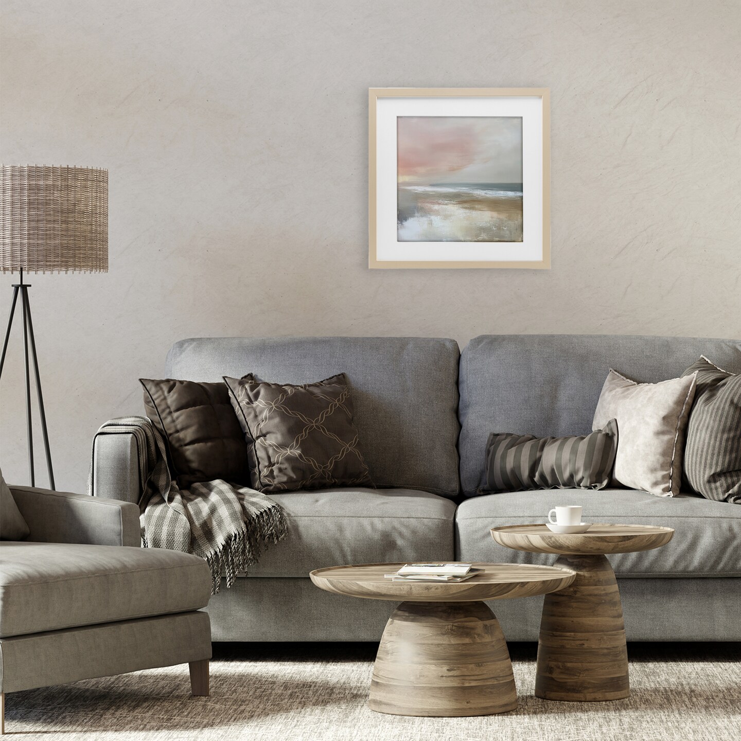 Stupell Industries Muted Landscape Marsh Waters Framed Print Under Glass, design by Petal Prints Design