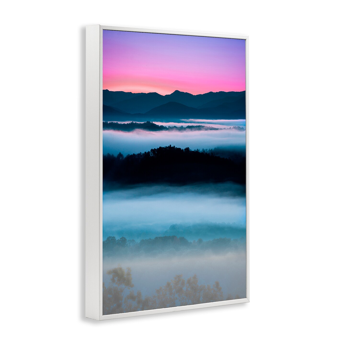Stupell Industries Smoky Mountain Fog Framed Giclee, design by Jared Kreiss