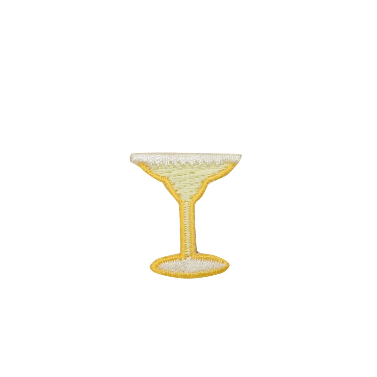 1 inch Yellow Margarita, Cocktails, Drinks, Embroidered, Iron on Patch