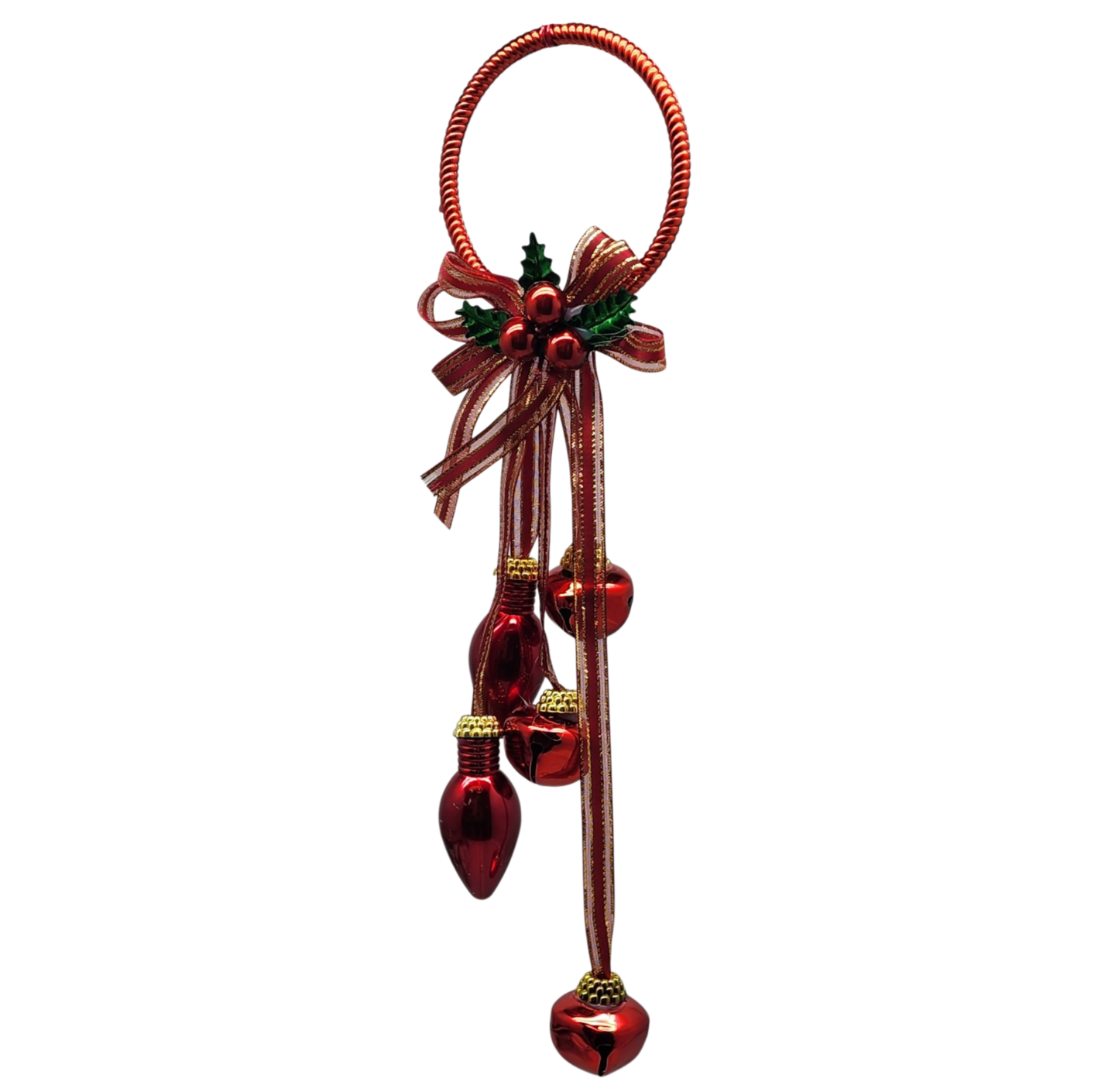 Jingle Bell Door Hanger - Red