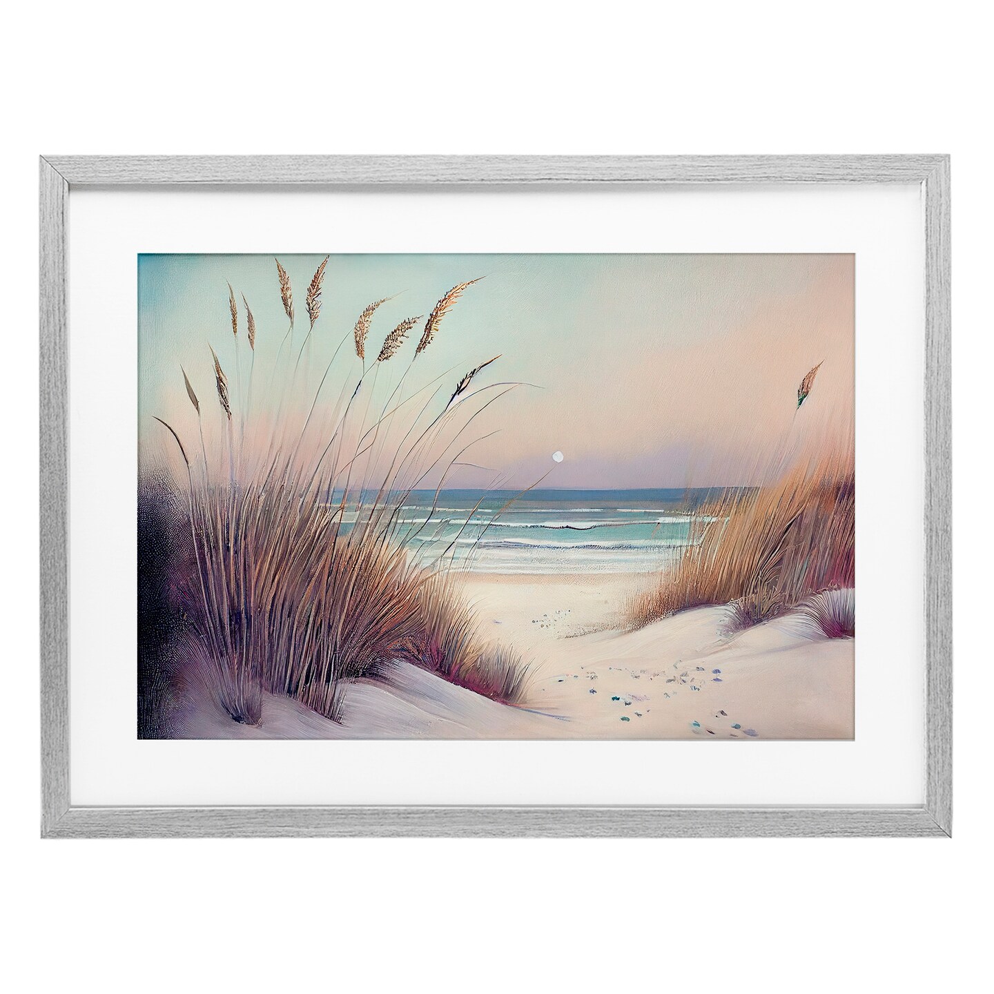 Stupell Industries Euphoria Beach Dunes View Framed Print Under Glass, design by Sasha