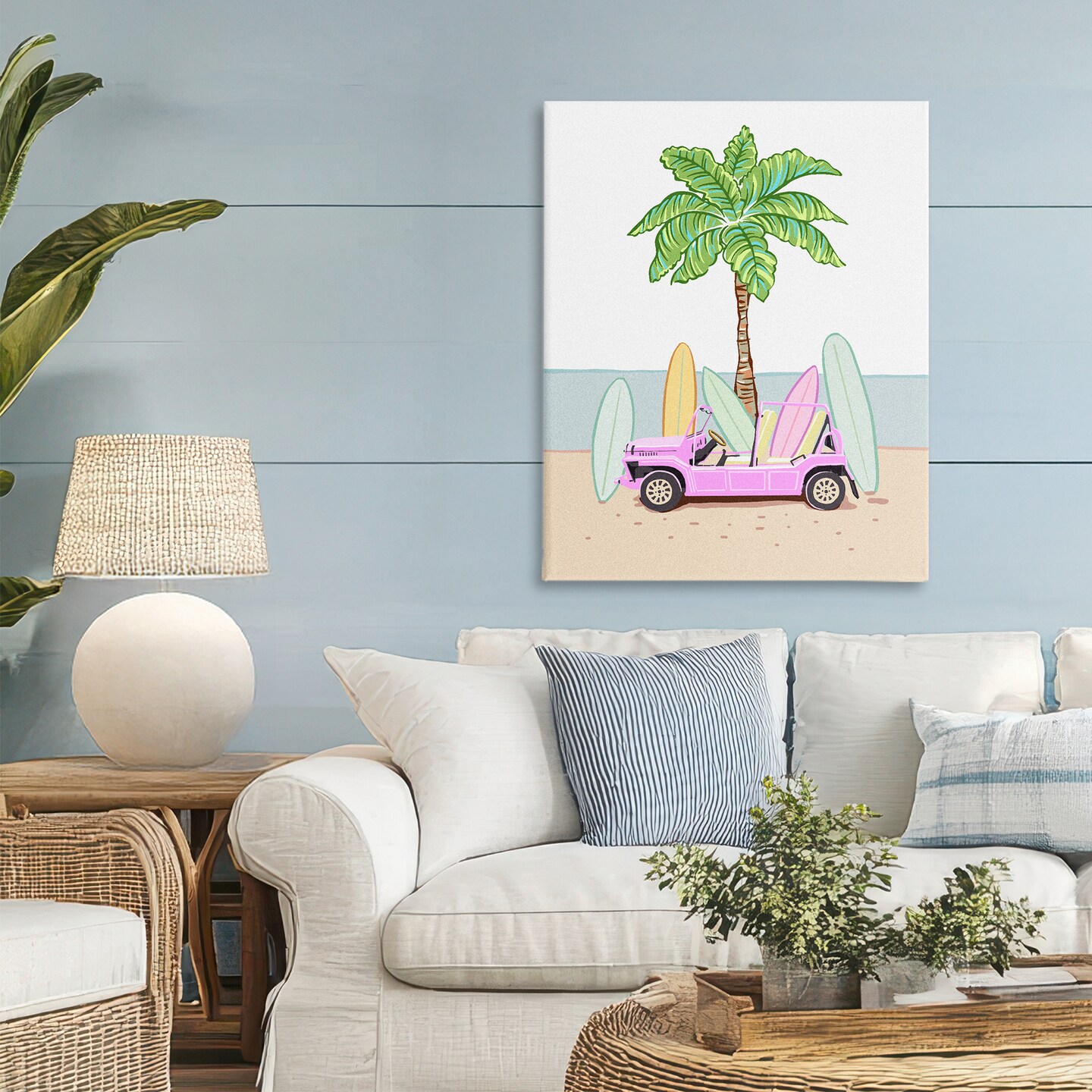 Stupell Industries Surfboard Filled Car Canvas, design by Ziwei Li