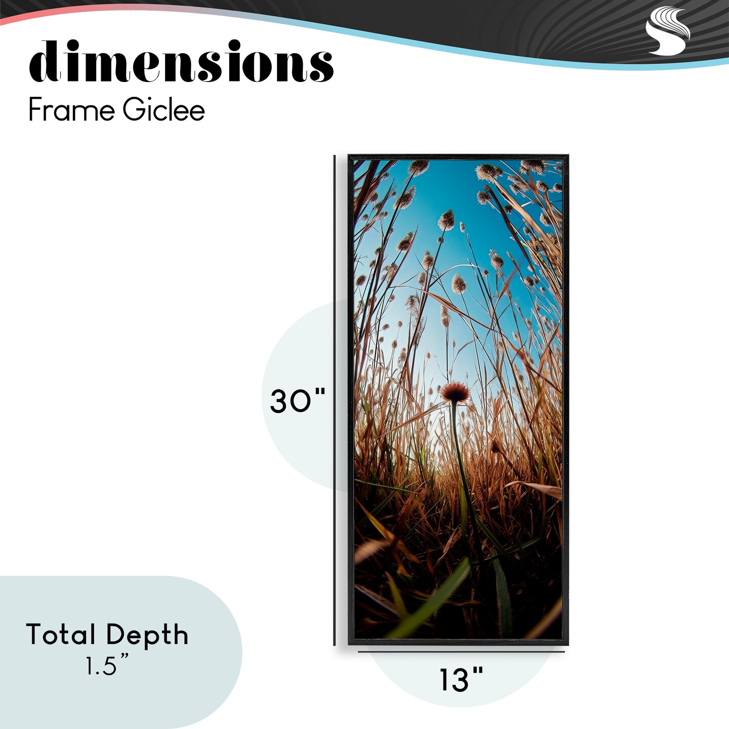 Stupell Industries Daydream Botanical Meadow Framed Giclee, design by Decent Exposures