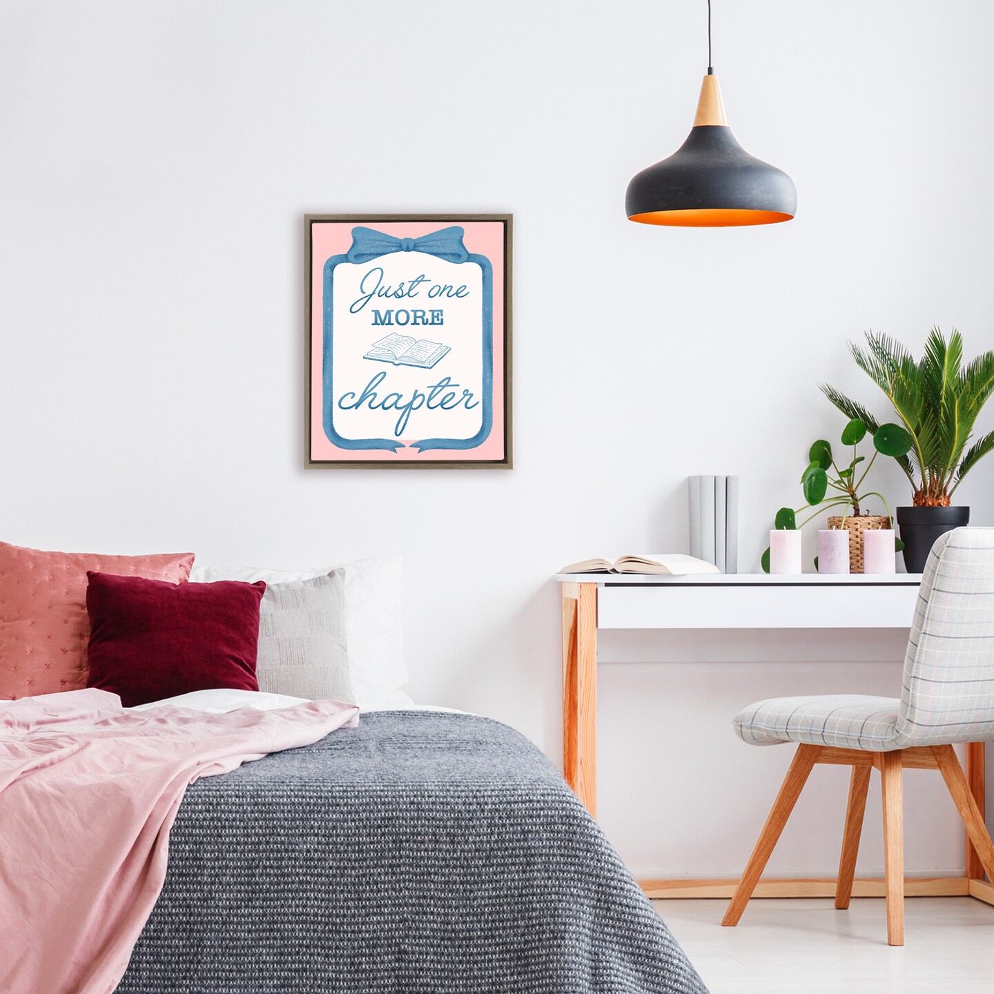 Stupell Industries Chic Just One More Chapter Floating Frame, design by Marcus Prime