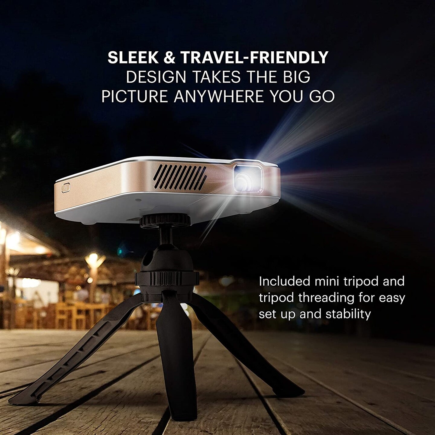 Kodak Luma 450 Smart Projector, Full HD Portable Pico Projector with Wi-Fi, Bluetooth & Tripod