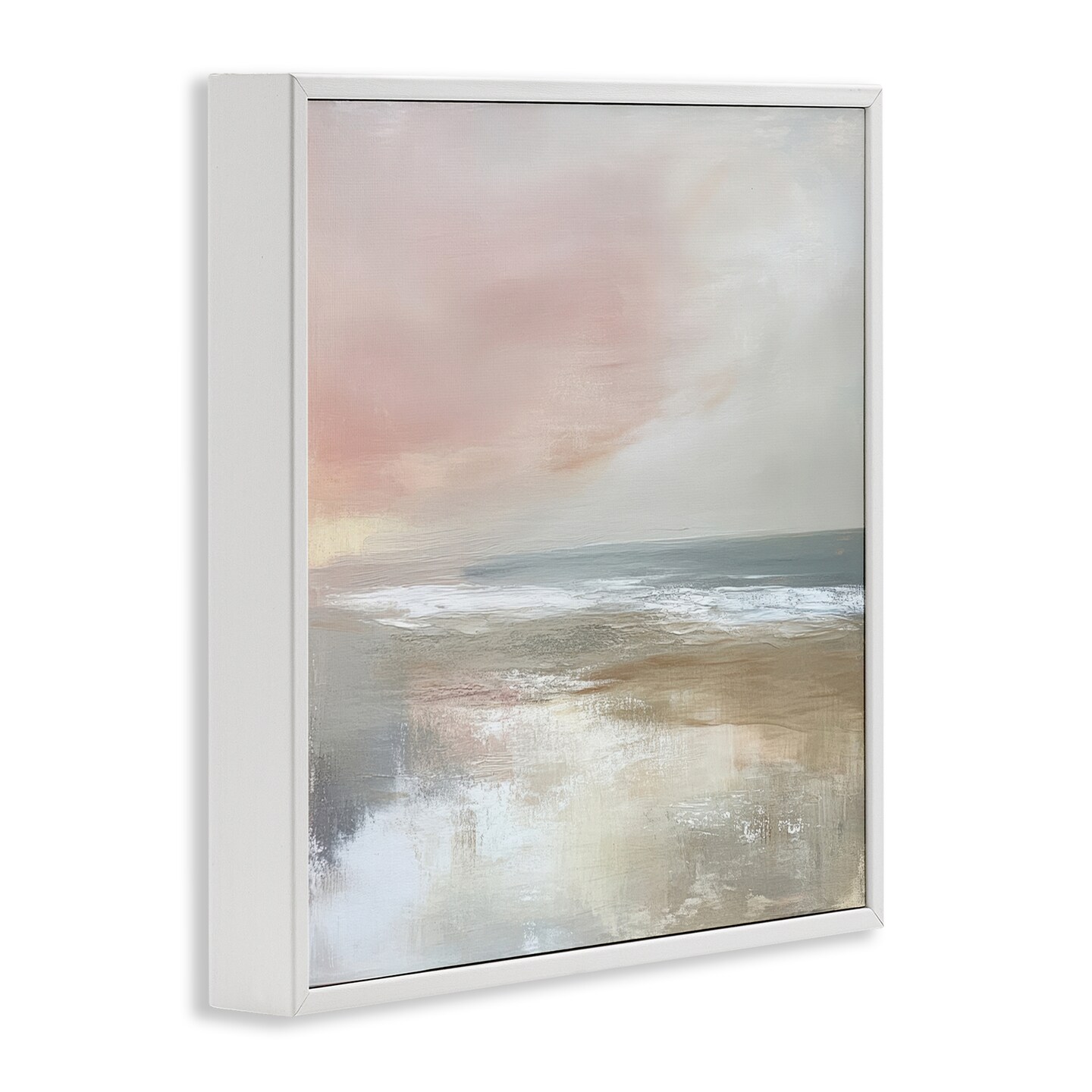 Stupell Industries Muted Landscape Marsh Waters Framed Giclee, design by Petal Prints Design