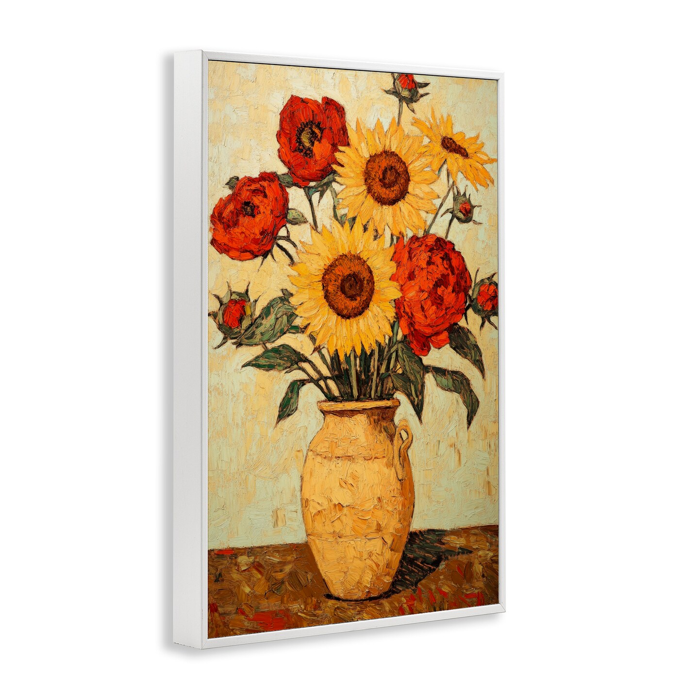 Stupell Industries Rustic Flower Display Framed Giclee, design by Petal Prints Design