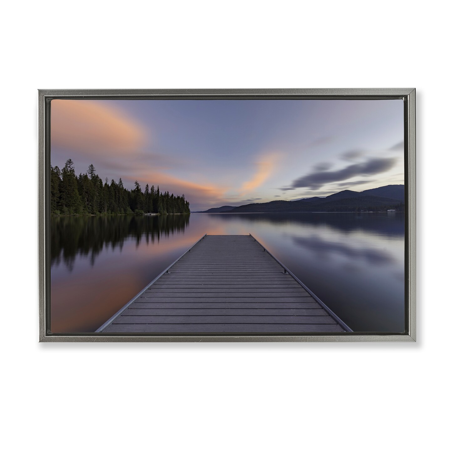 Stupell Industries Priest Lake Stacked Pink Floating Frame, design by Jeff Poe Photography
