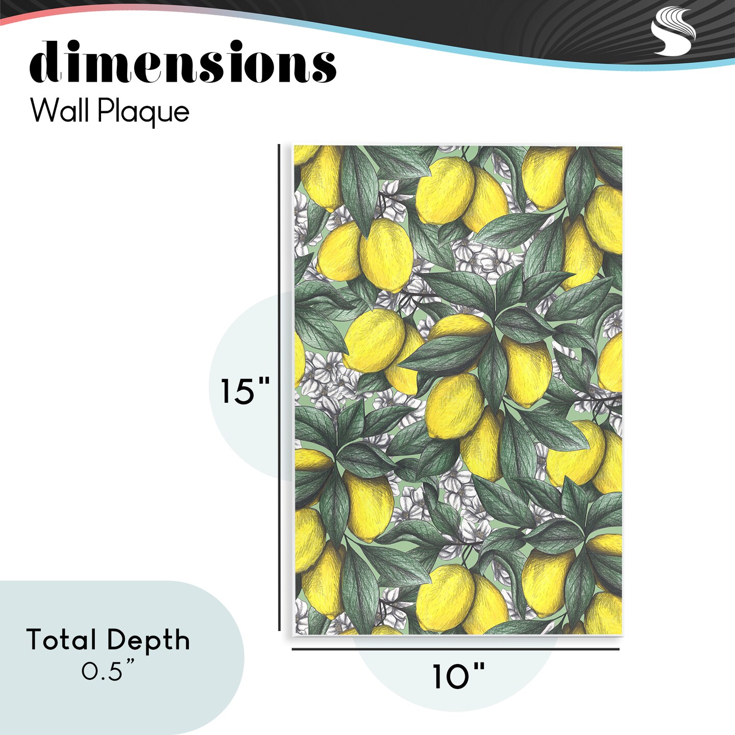 Stupell Industries Under The Lemon Tree Wall Plaque, design by Cecilia Battaini