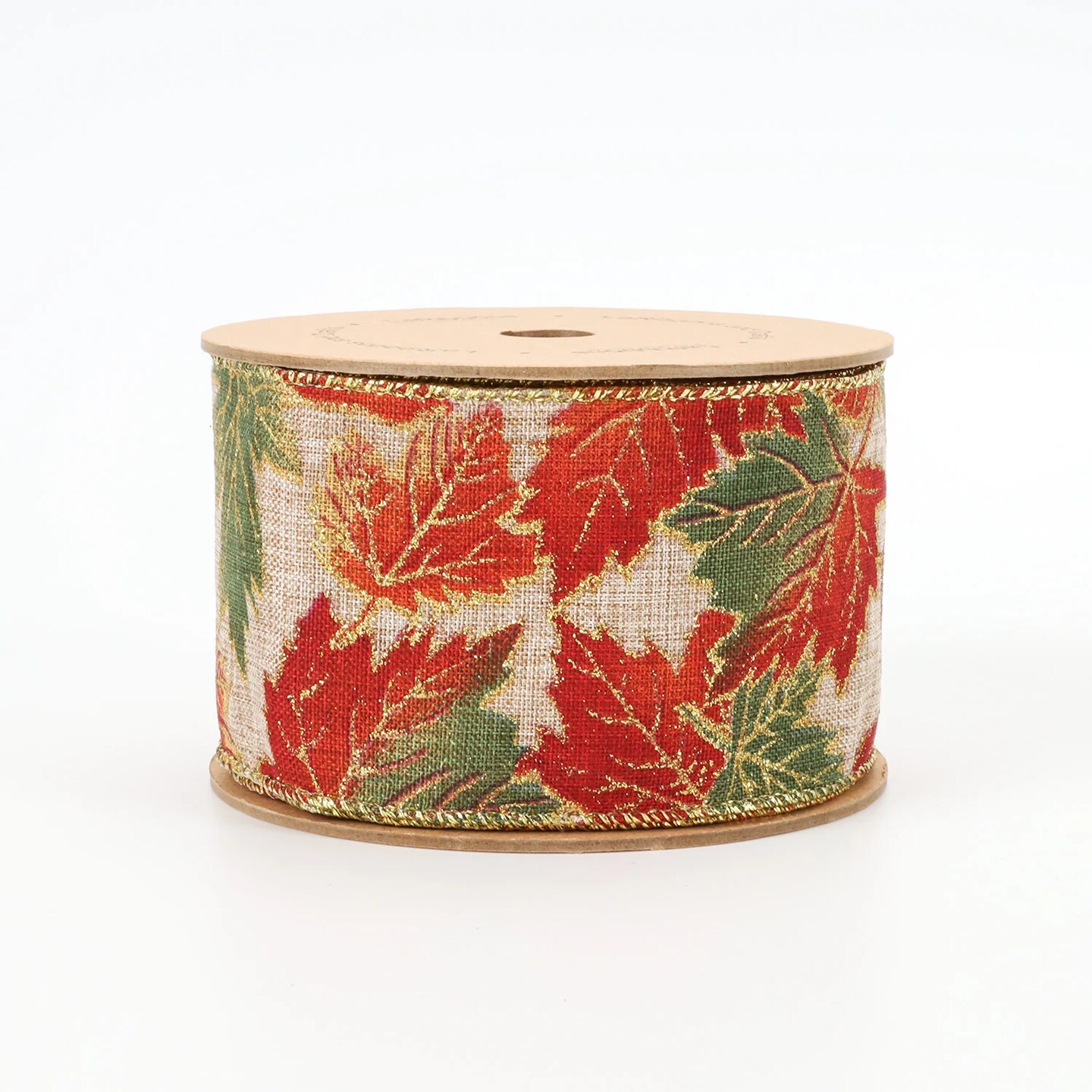 LaRibbons 2 1/2&#x22; Wired Ribbon | Leaf | 10 Yard Roll
