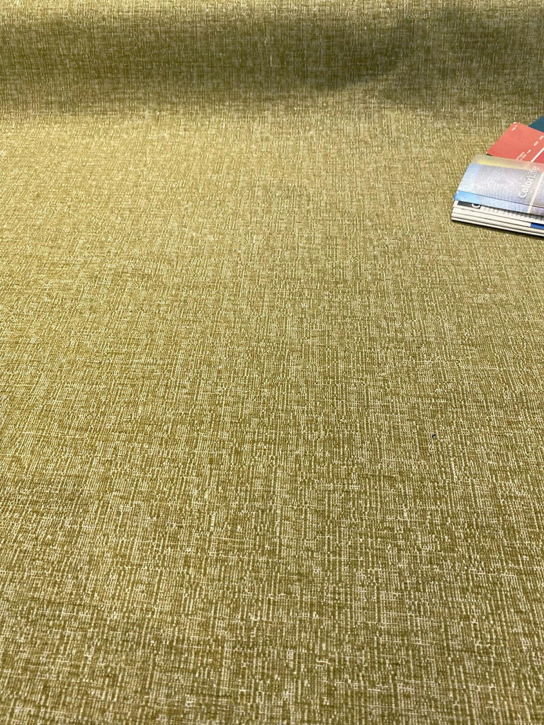 1 Yard Flash Citron Green Chenille Upholstery Fabric Soft Durable 100% Polyester 58 Inch Width
