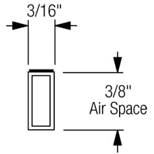 Framer Supply Archival Glass & Art Spacer – Clear 3/8", 60 Ft Hollow Bundle (12 x 5' Sticks), pH Neutral Peel-and-Stick Frame Spacer, for Archival Framing, Wall Mount Frames & Artwork Protection