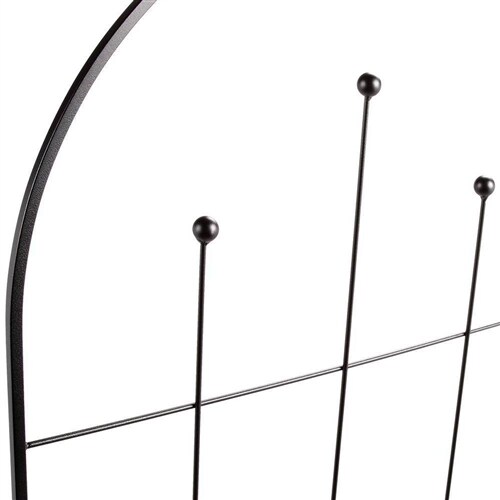 72-Inch Freestanding Metal Garden Trellis with Geometric Design for Outdoor Plants and Vines
