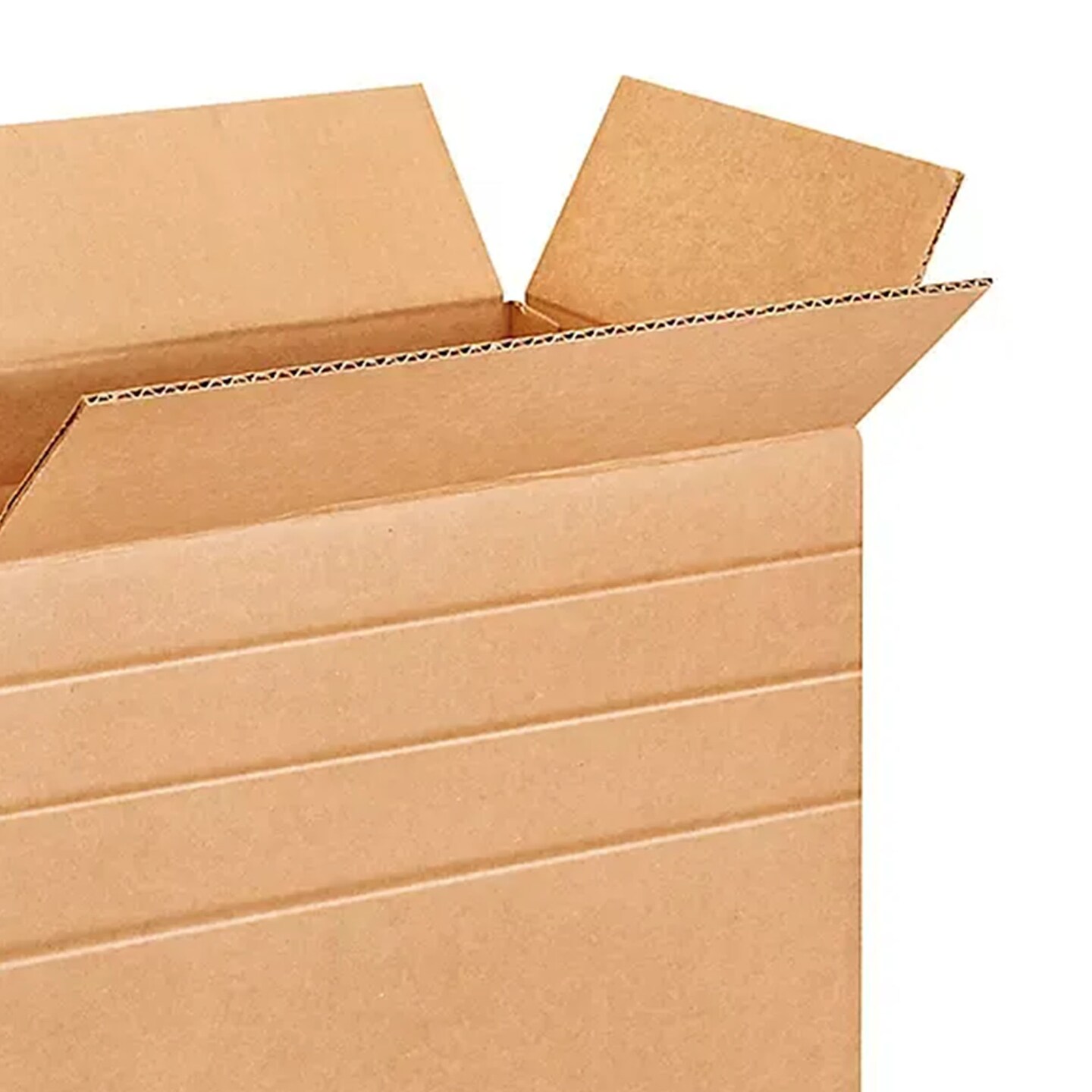 100 Pack Strong Multi Depth Corrugated Shipping Cartons for Moving Packaging and Storage 14 1⁄2 x 8 3⁄4 x 12 inch