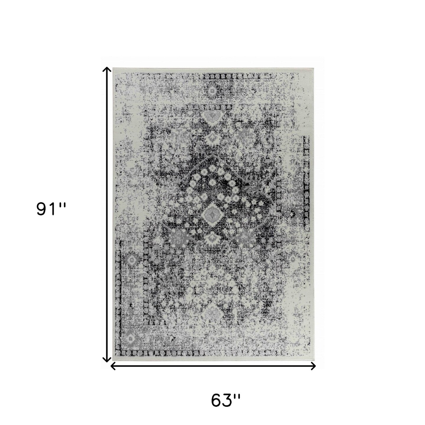 Edge Collections - 5' X 8' - Brown - Warm Abstract Area Rug for Home Decor - 1 Piece