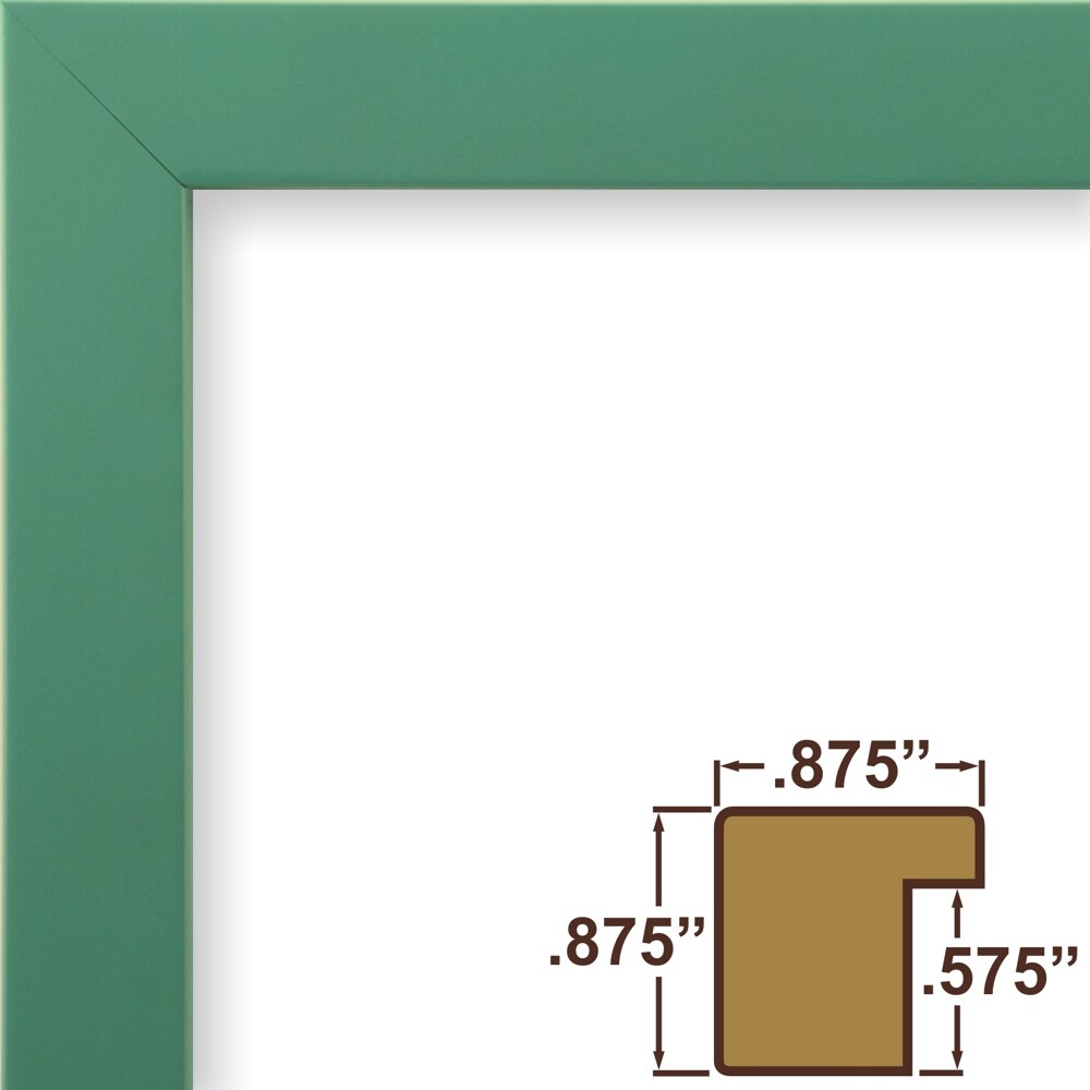 5x7 Matted Picture Frame, Confetti 0.875 Inch Wood Moulding, Wall Display Frame for Art, Posters, or Photos by wallsthatspeak