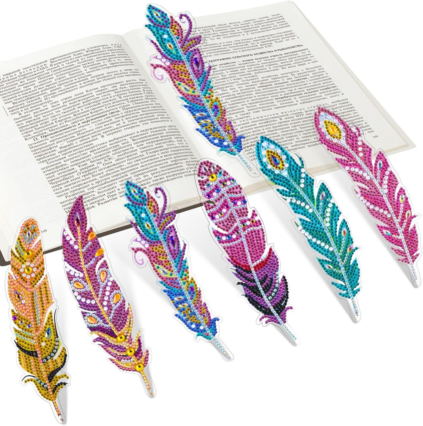Diamond Art Kits for Kids – Fun DIY Gem Art Craft Set for Girls Ages 6–12, Rhinestones Bookmark Sparkling Diamond Painting Kit for Beginners, Perfect Birthday or Christmas Gift for Kids